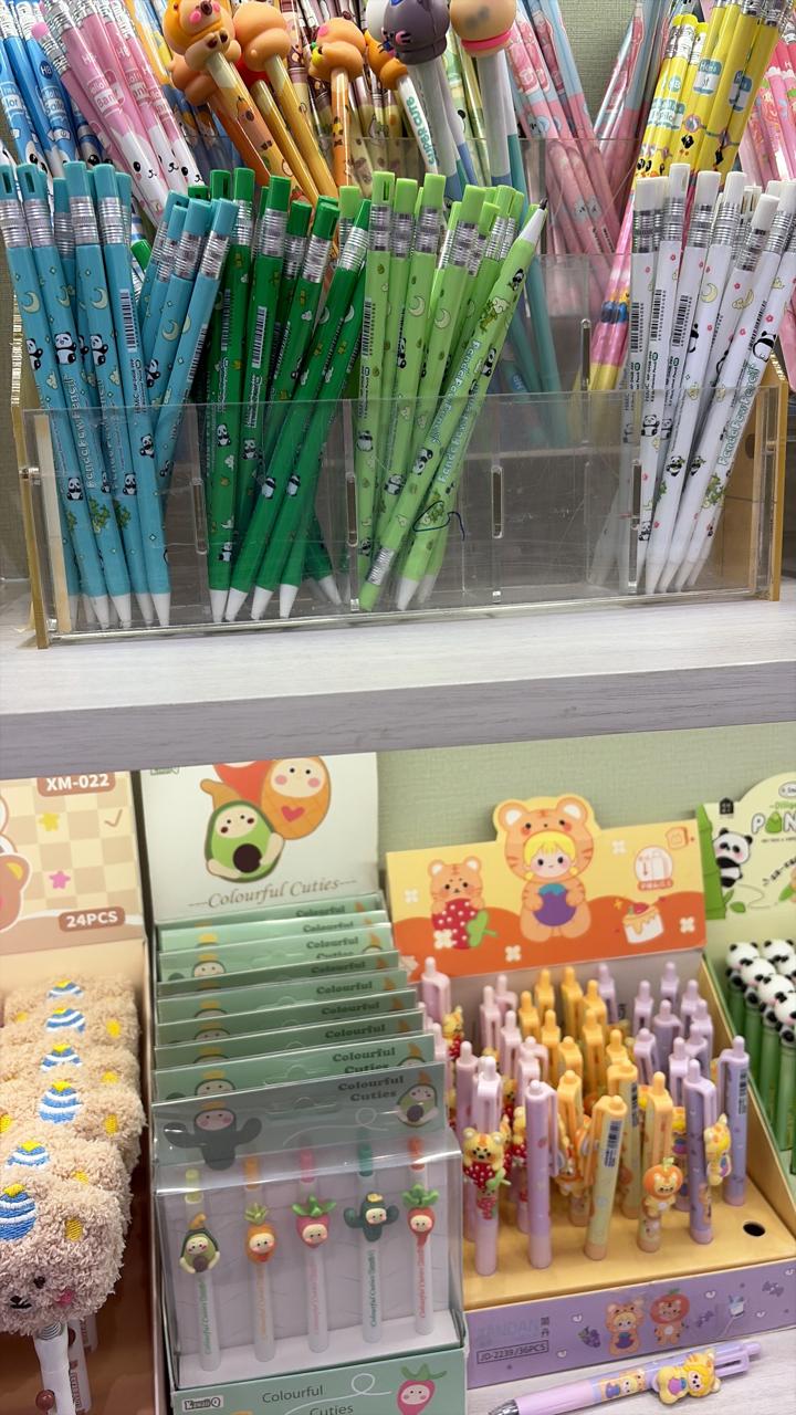 Curated stationery display at InkPop